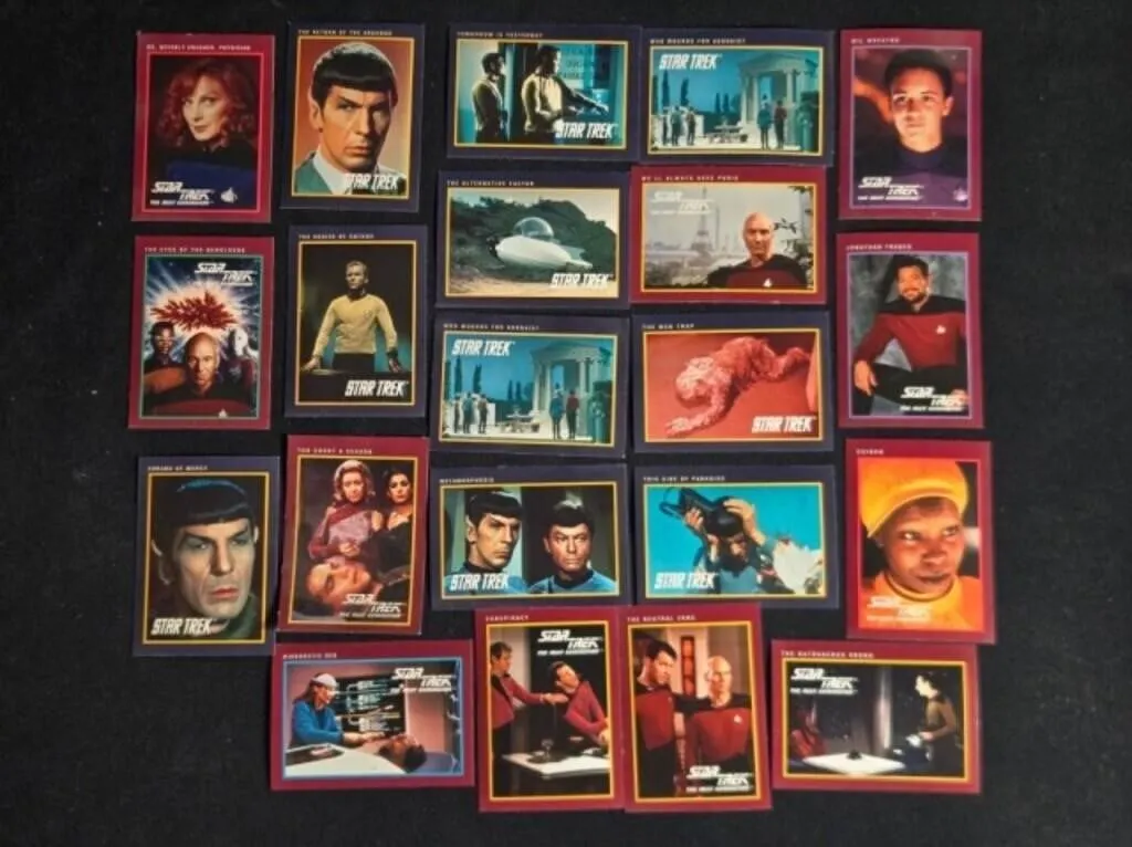 21 Vintage Star Trek Trading Cards