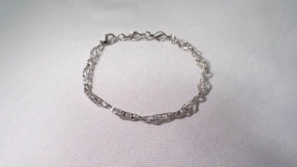 Sterling Silver Openwork Infinity Link Bracelet