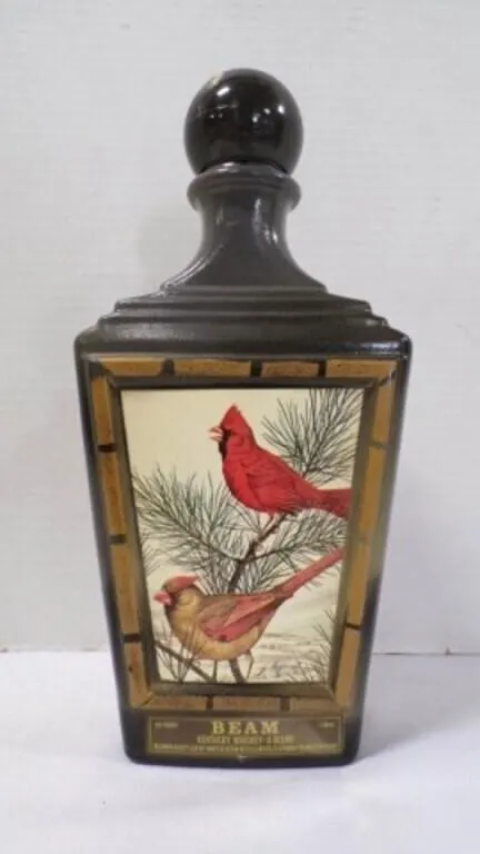 Vintage 1982 Jim Beam Cardinals Whiskey Decanter