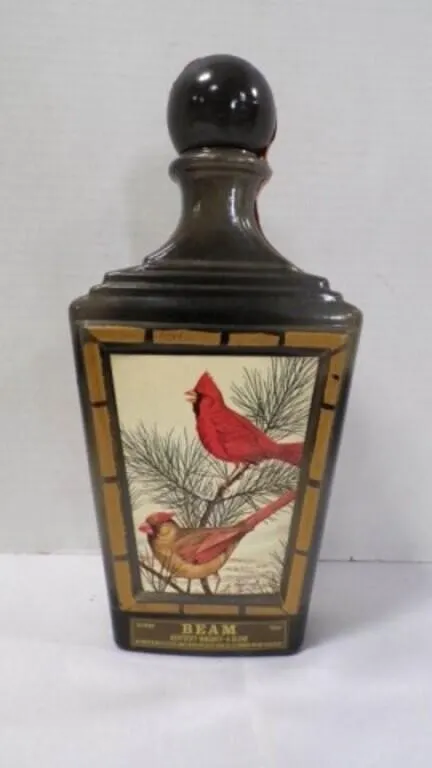 Vintage 1982 Jim Beam Cardinals Whiskey Decanter