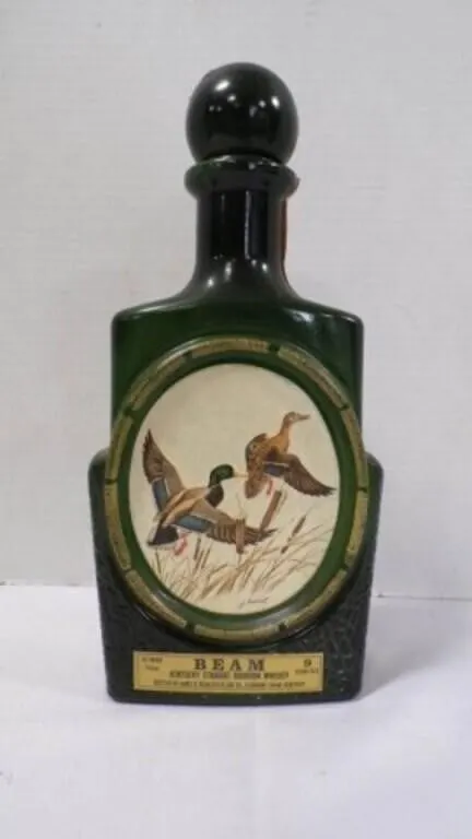 Vintage Jim Beam 9yr Mallard Duck Whiskey Decanter