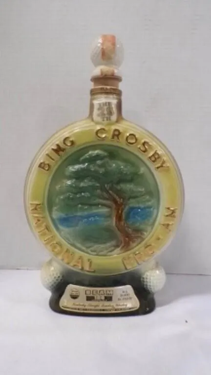 1970 Jim Beam Bing Crosby Golf Whiskey Decanter