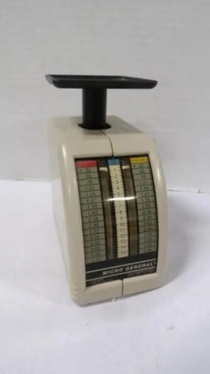 Vintage 1995 Micro General Mechanical Postal Scale