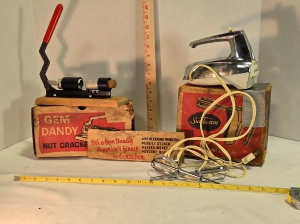 Sun beam Hand mixer; Gem Dandy Nut Cracker
