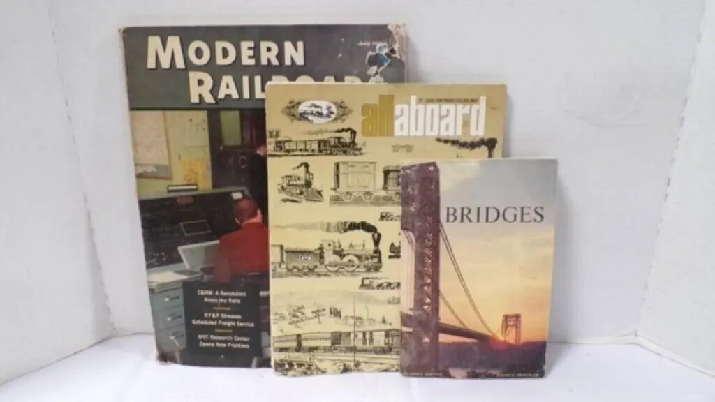3 Vintage Railroad and Bridge Booklets