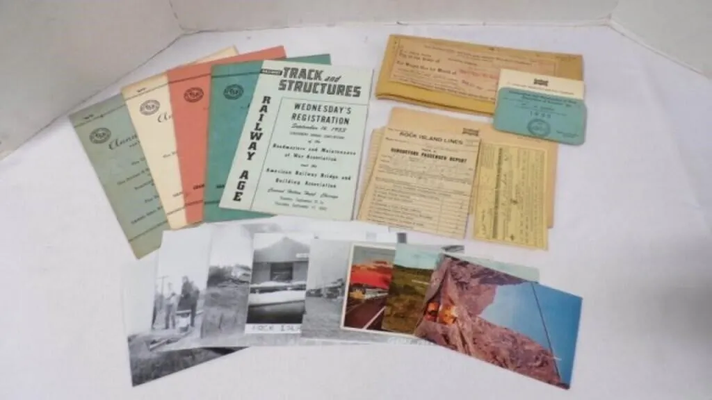 Vintage Mid-Century Railroad Paper Memorabilia