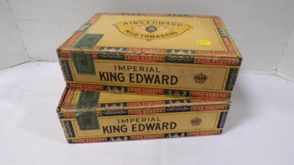 Vintage Boxes of "King Edward" Imperial Cigars w/