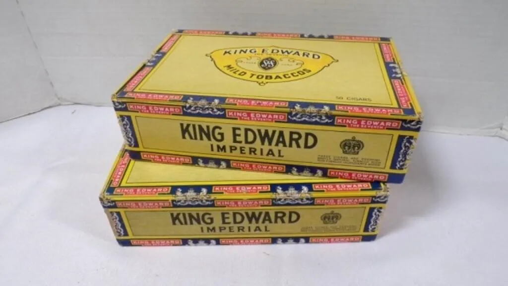 Vintage Boxes of "King Edward" Imperial Cigars w/