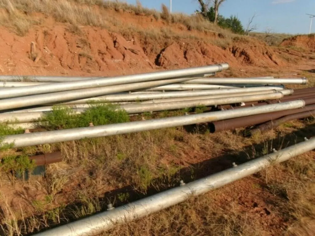 Flood Irrigation Pipe, 6" x 30' Approx 26pcs