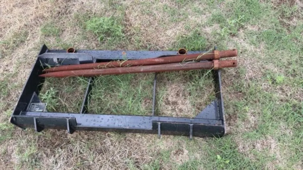 skid steer hay forks (forks are new but need attac