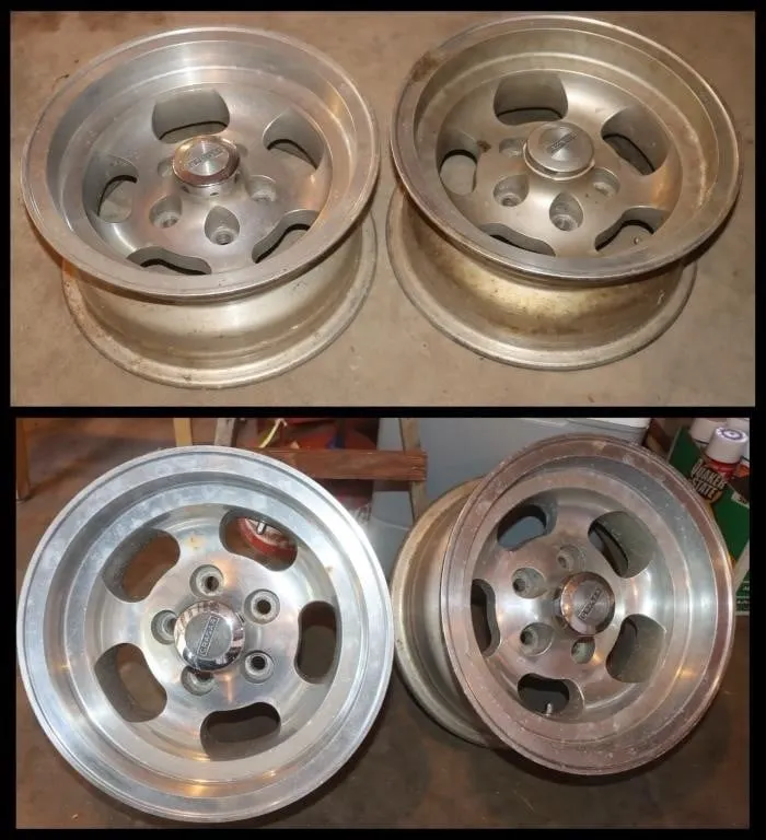 4 Cragar Aluminum Alloy Wheels, 14"x7" 5 lug