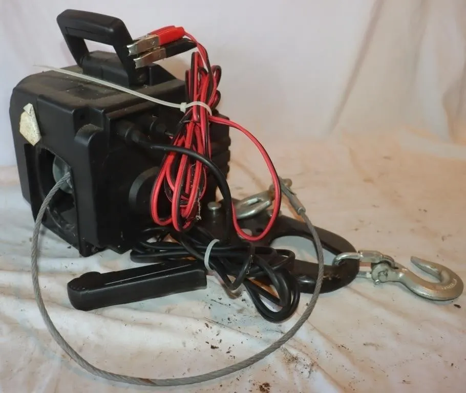 Chicago Electric 12V Portable Winch