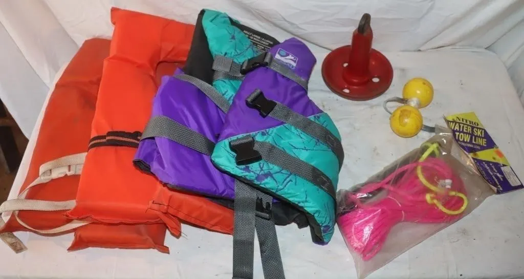 Water Sports Safety Gear & Tow Line: