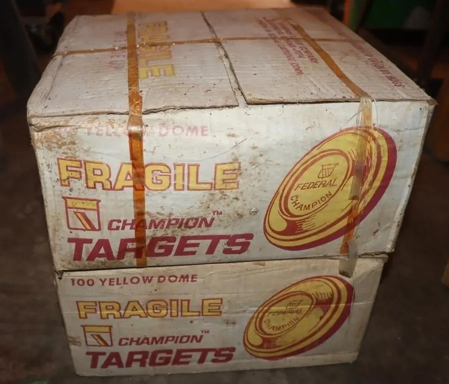2 Boxes Champion Yellow Dome Clay Targets