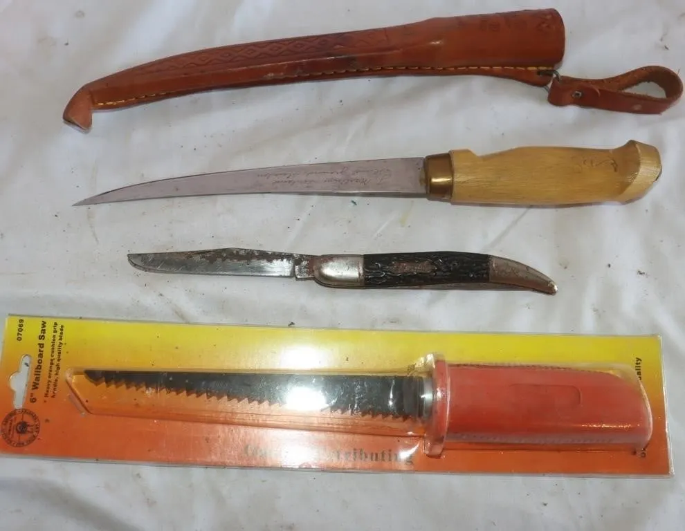 J. Marttiini Fillet Knife, Wallboard Saw, &