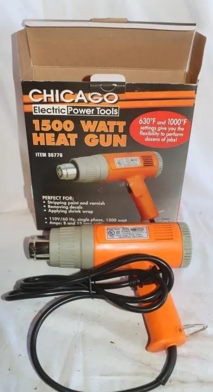 Chicago Electric 1500W Heat Gun, works