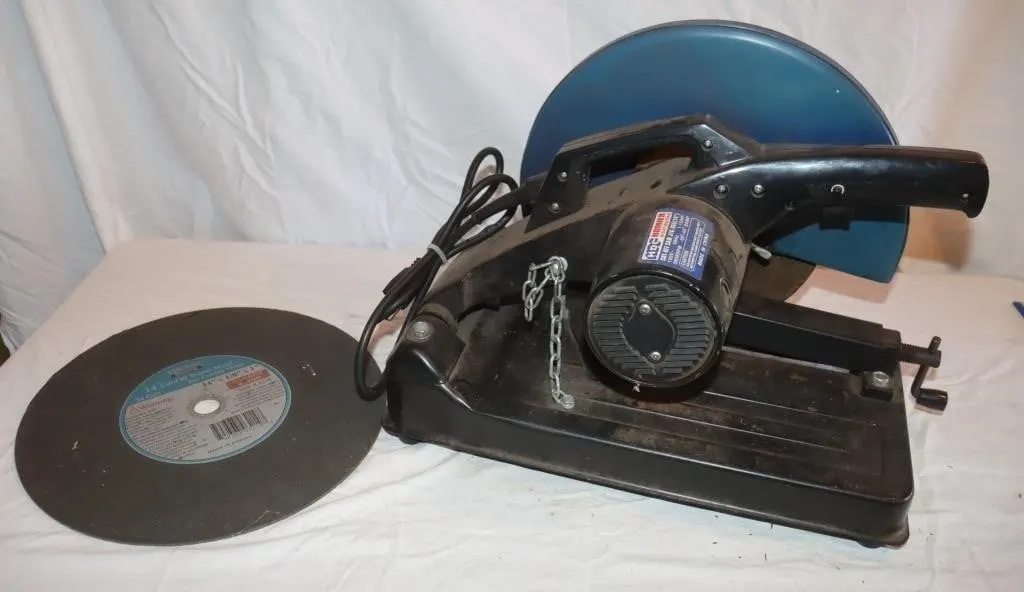 14" Cut-Off Saw w/ Extra Wheel, Works