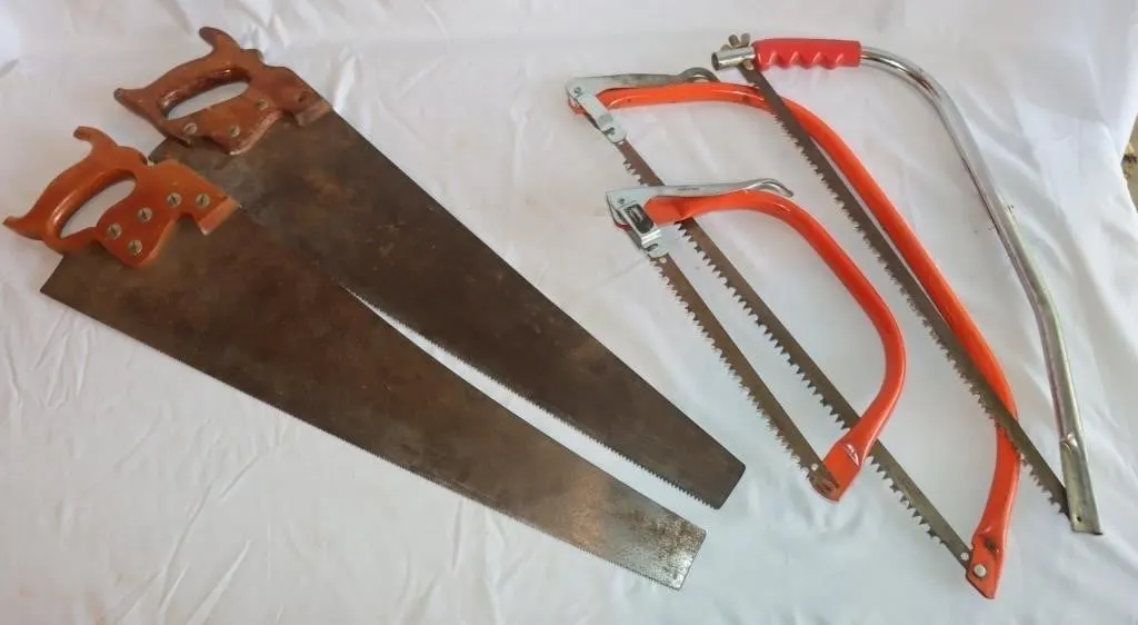 2 Hand Saws & 3 Bow Saws