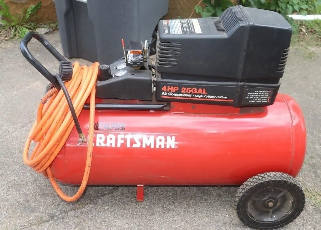 1 Craftsman 4HP 25Gal Air Compressor