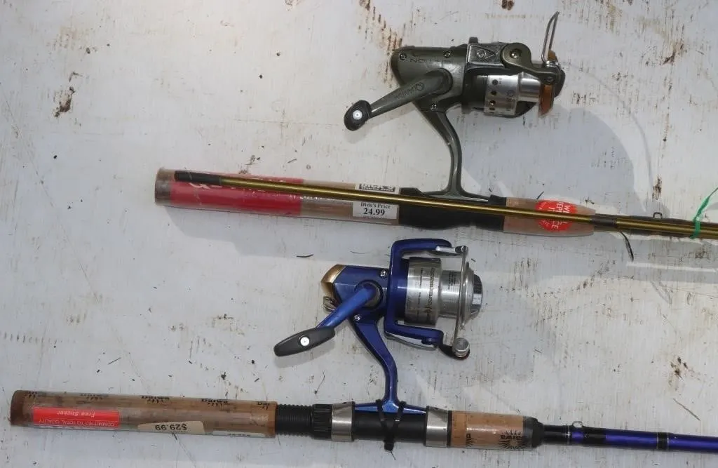 2 Fishing Rods w/ Spinning Reels