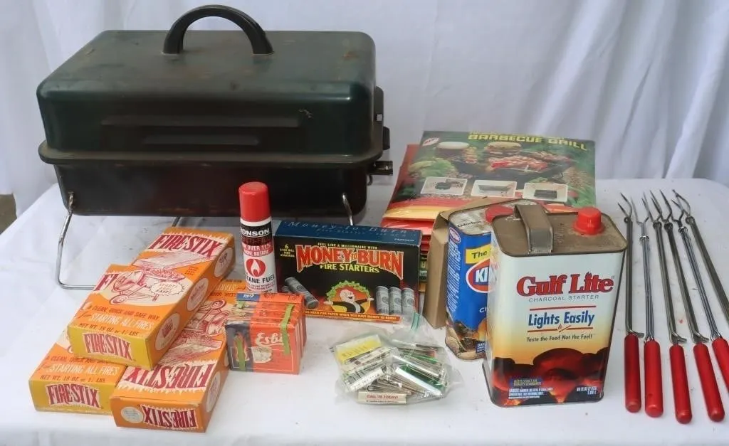 Portable Grill & Fire Starter,