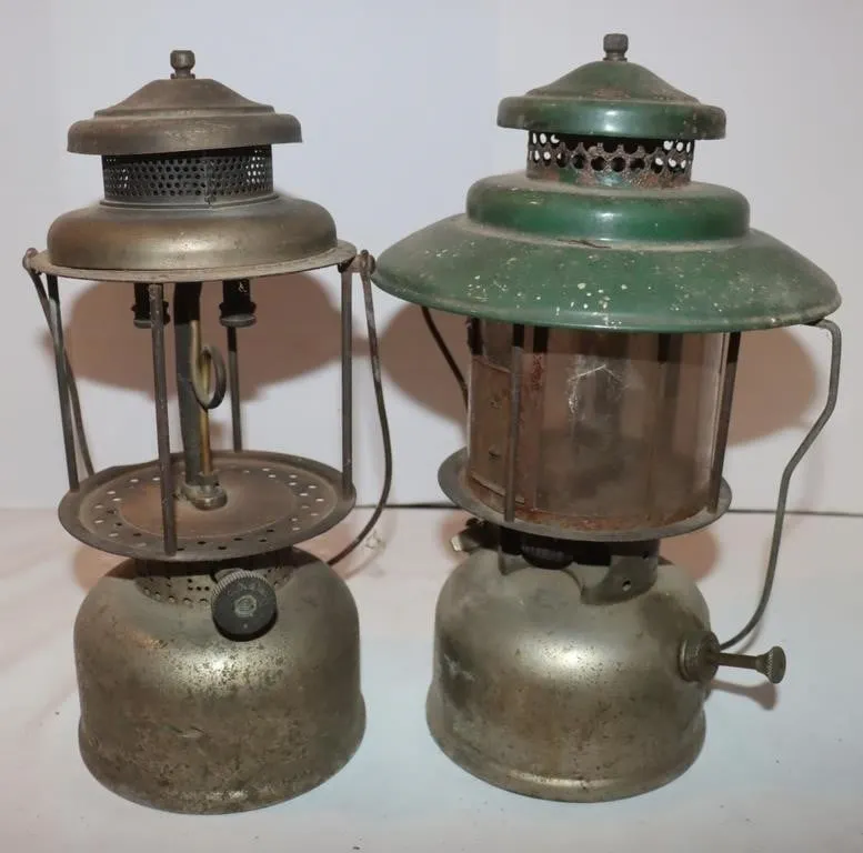 2 Vintage Lanterns: 1 has No Glass