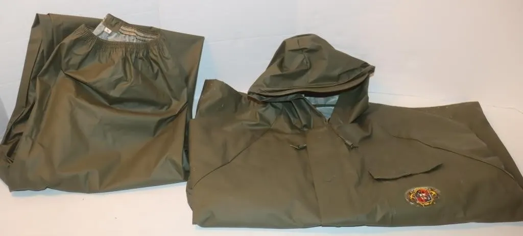 Stearns Rain Suit Olive Green XL: