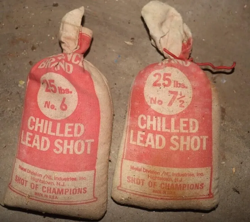2 Chilled Lead Shot Bags