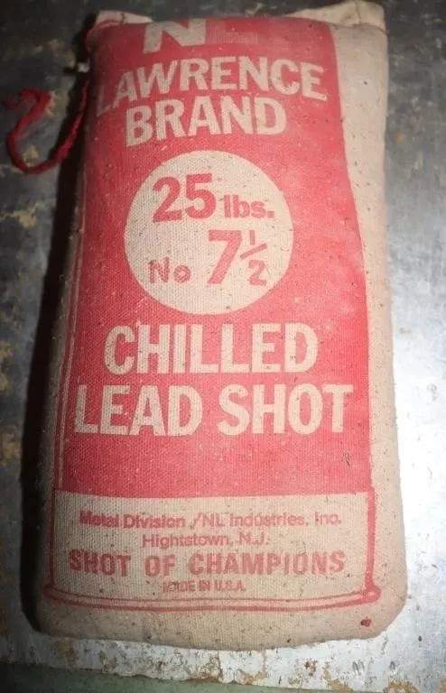 Lawrence Brand 25lb Chilled Lead Shot No. 7 1/2
