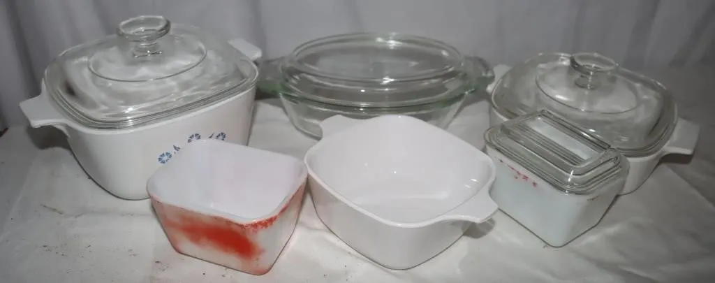 Corning Ware & Pyrex Dishes: