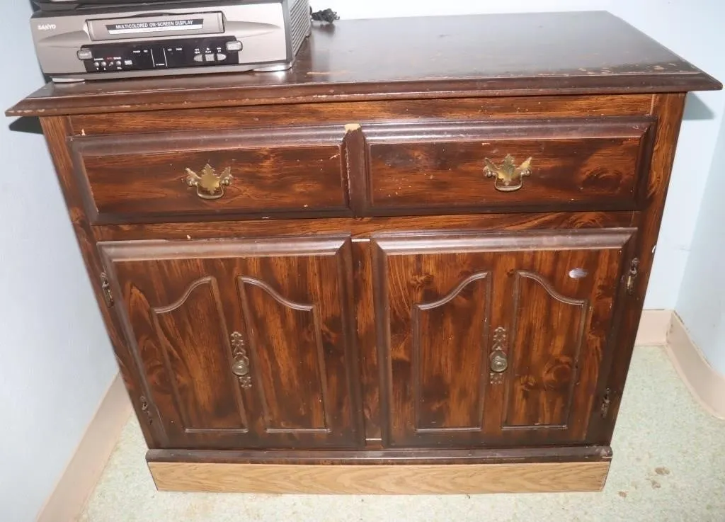 Wooden Cabinet 37.5" x 17" x 31"