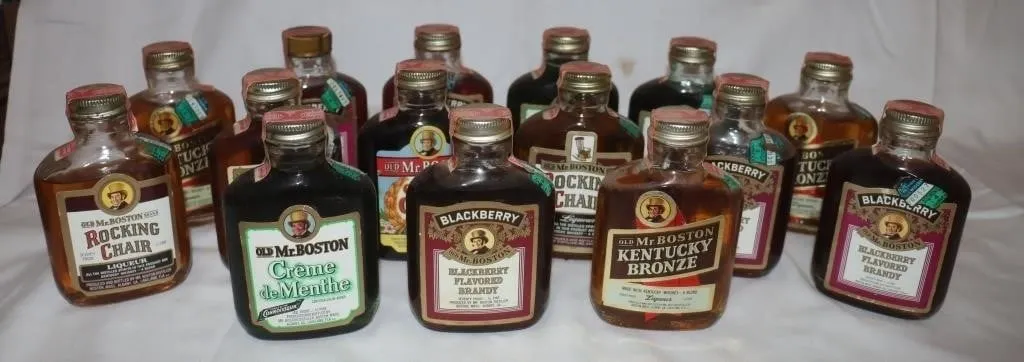 Old Mr. Boston Liqueur & Brandy Miniatures