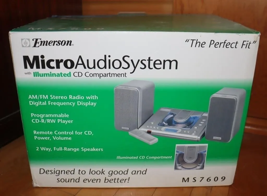 Emerson MS7609 Micro Audio System NEW