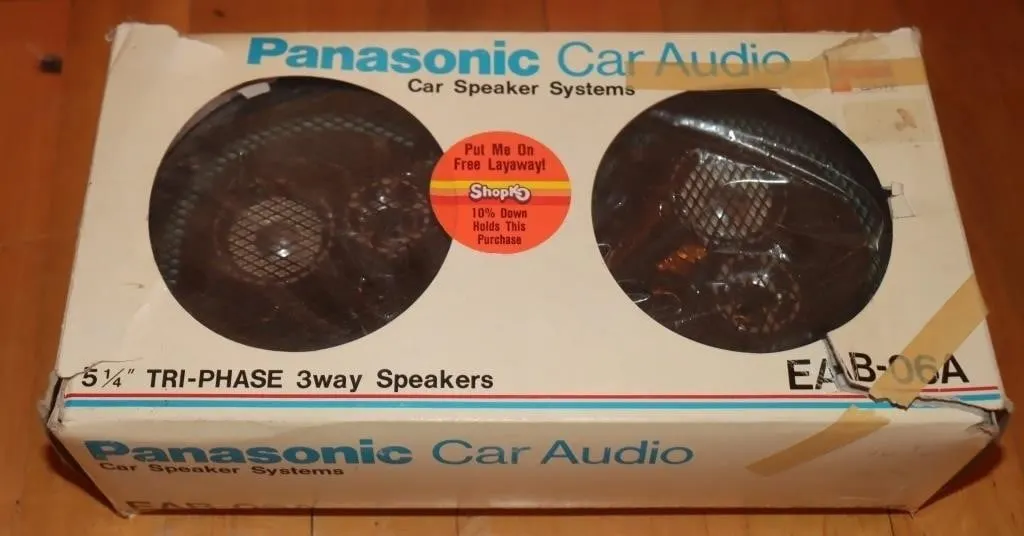 2pc Panasonic EAB-06A Car Speakers