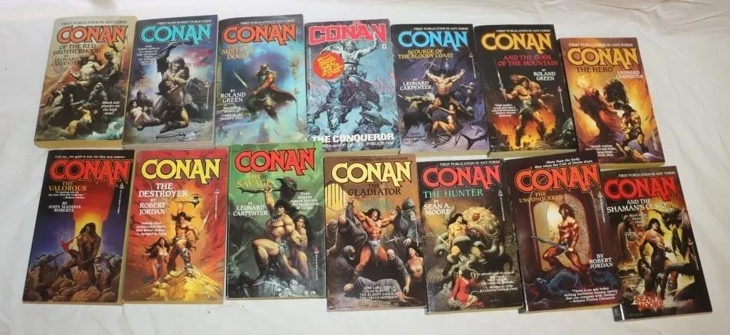 14 Conan The Barbarian Paperback Novels