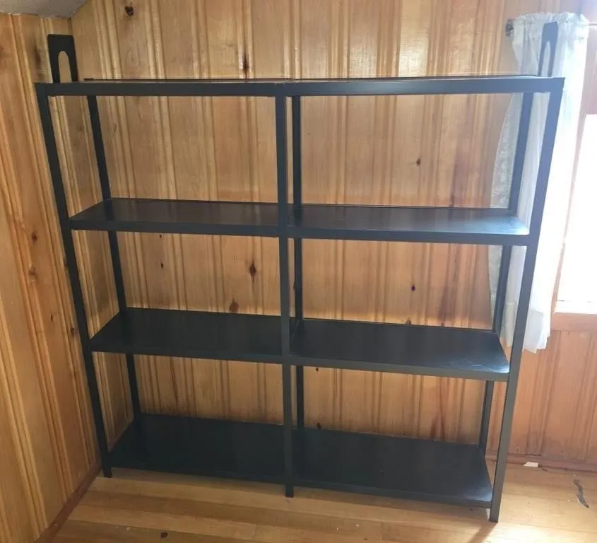 Metal Shelving unit, 48 x 9.5 x 48" tall