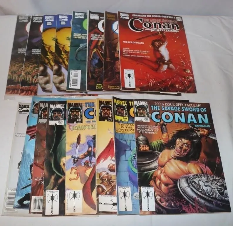 14 Savage Sword Of Conan Comic Books