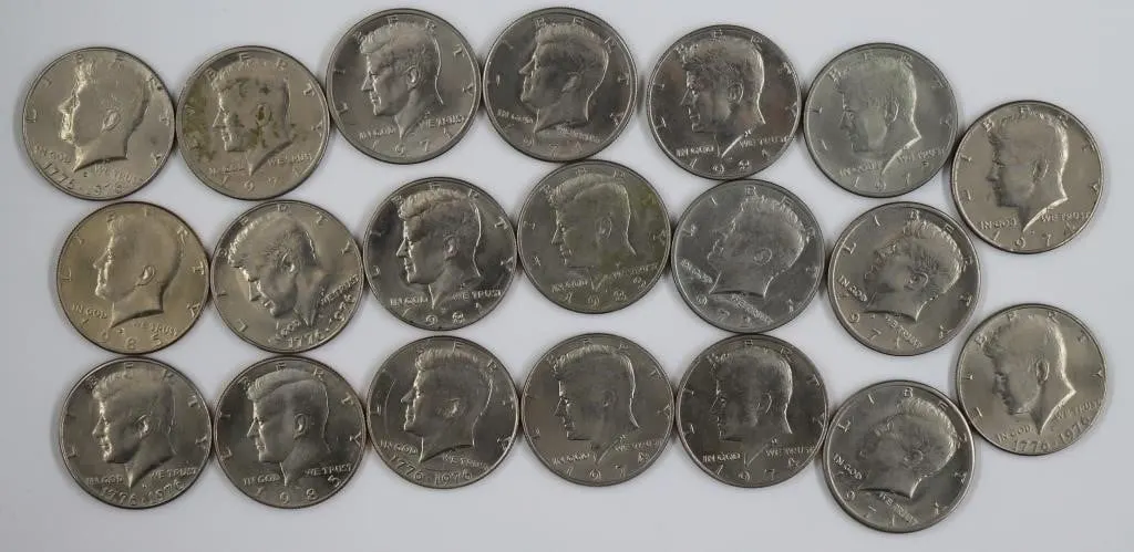 20 Kennedy Half Dollars