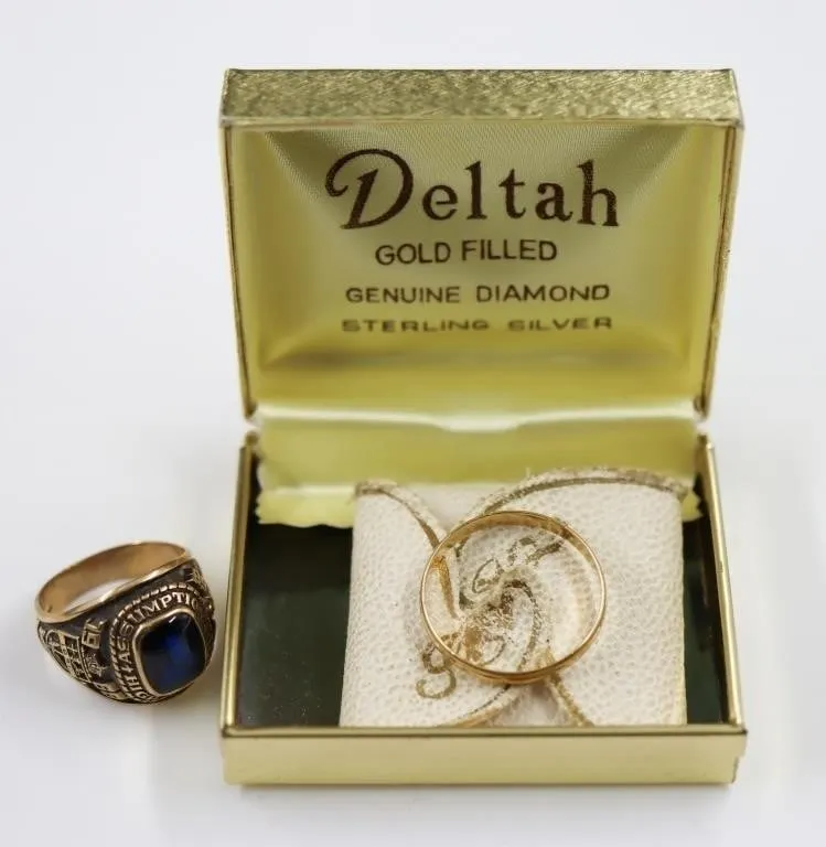 10K Jostens Class Ring & 14K Ring: