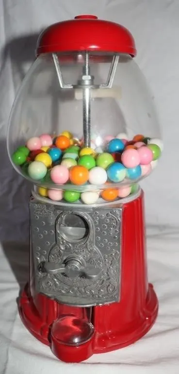 Carousel Gumball Machine 11"Tall, Works