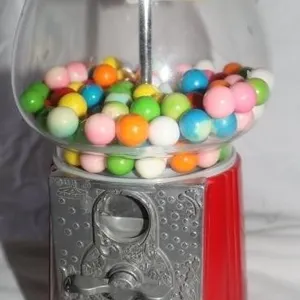 Carousel Gumball Machine 11"Tall, Works