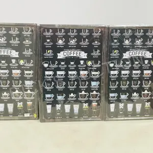 3 metal coffee advertising signs - 15.5 x 23.5"