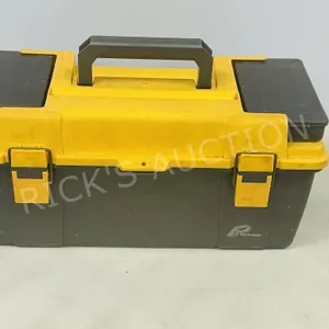 tool box full of assorted wrenches & sockets