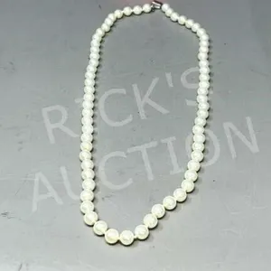 pearl necklace in box - approx 24" long
