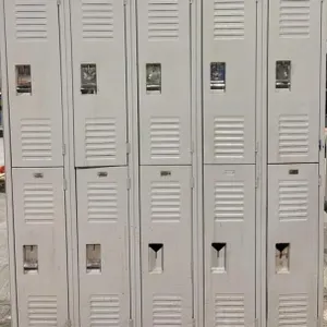 10 Unit Metal Lockers 60”Wx15”Dx76.5”H. Some