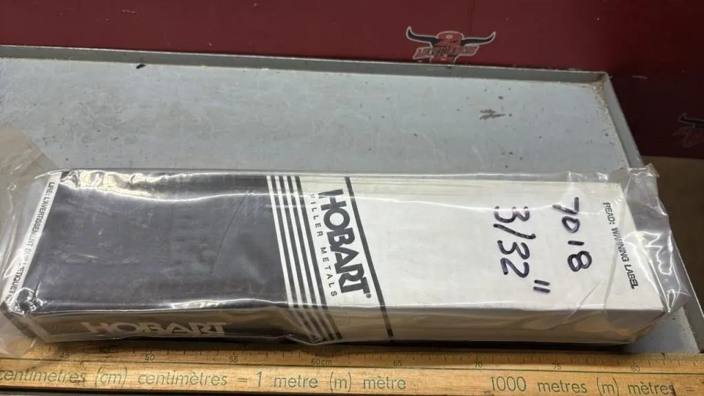 Unopened Box Hobart Welding Rod 7018, 3/32”.