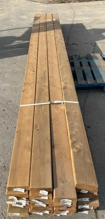 24 Cull Lumber 2”x6”x16 Ft Treated Deck Boards.