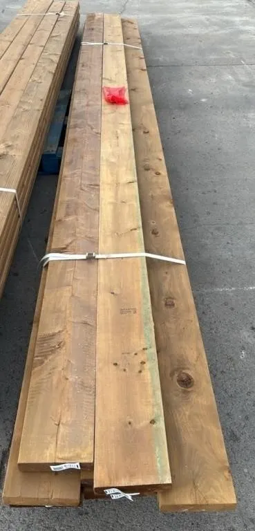 Cull Lumber 8, 2”x8”x16Ft Treated Boards. *C