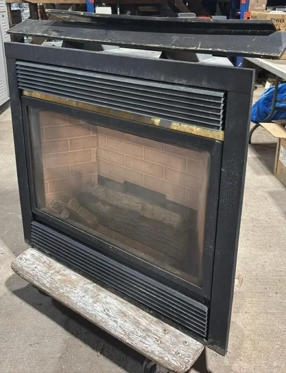 Gas Indoor Insert Fireplace 36.5”Wx15.5”Dx36”H.