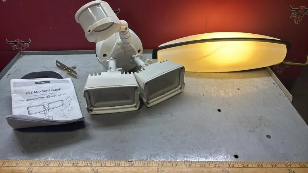 Vanity Light & Motion Activated Outdoor Light.